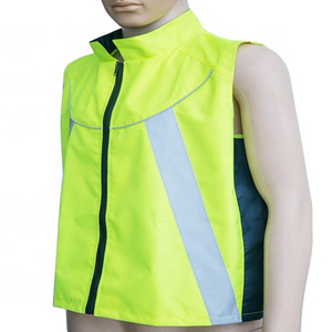 high light reflective running safety vest / safety bike vest jacket