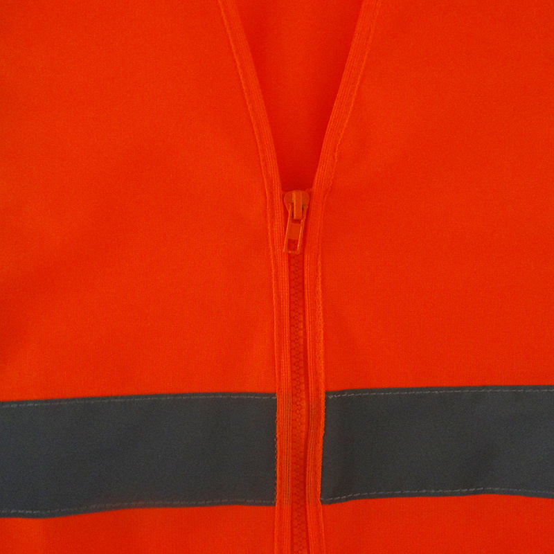 Orange Mesh Safety Vest Hi Vis Construction Multi Pockets Security Work Wear vest