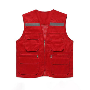 fishing vest 5xl orange hunting vest for men multi pocket