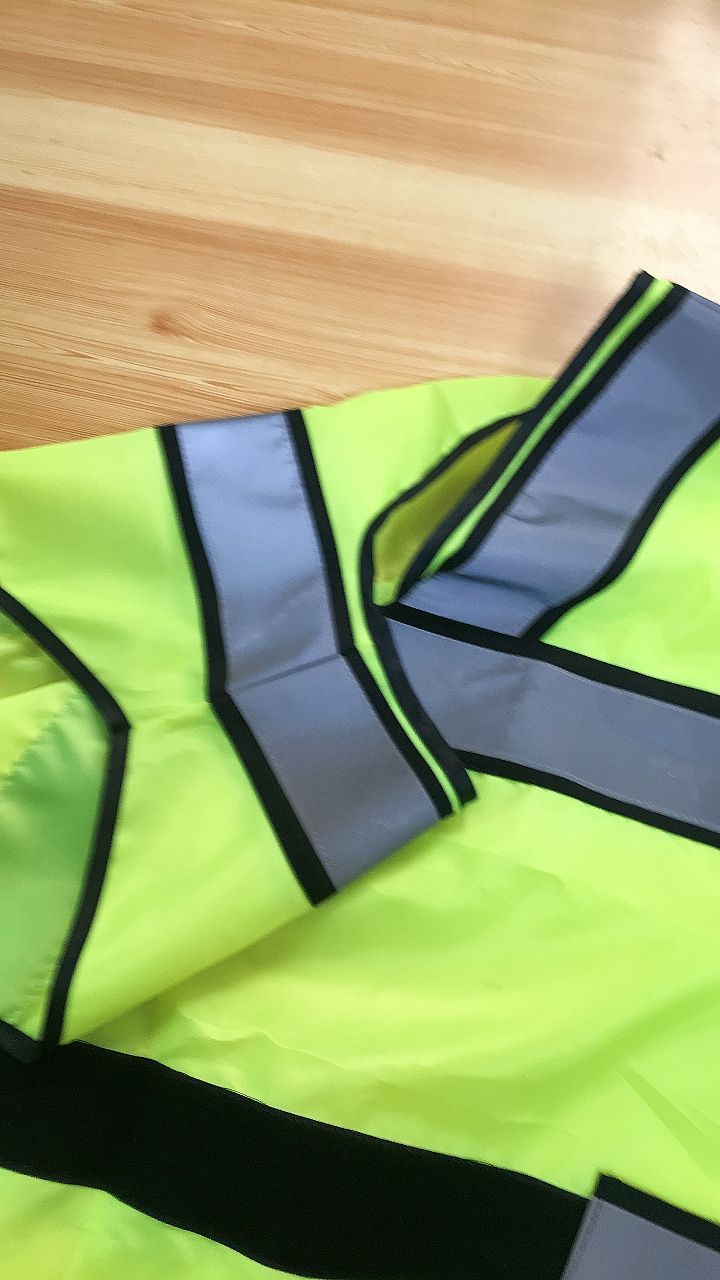 Security roadway safety reflective clothing mesh fabric high visibility fluo yellow ANSI high quality 5 points tear away vest