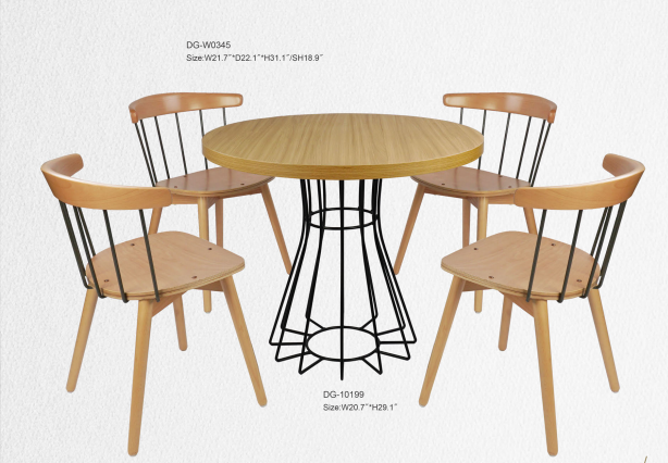 Modern Wholesale Commercial Furniture Coffee Chairs and Tables for Restaurants and Coffee Shop