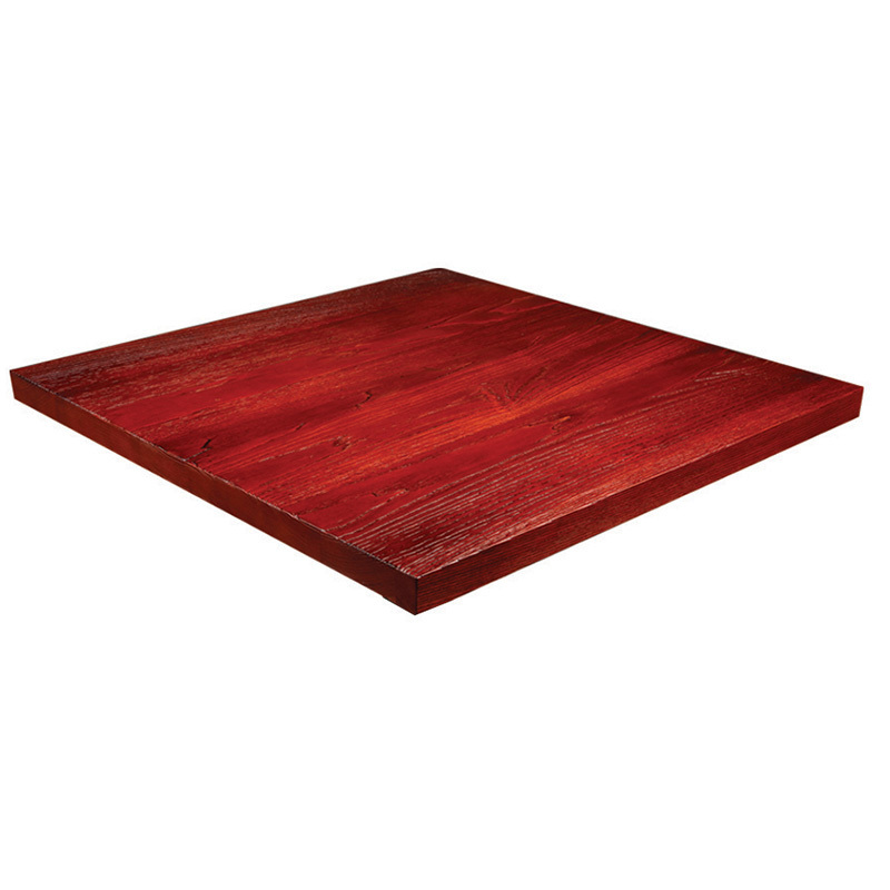 Laminate Table Tops Square Resin Wood Customized Beech Oak Solid Table Top Wholesale Restaurant Home Furniture Dining Table