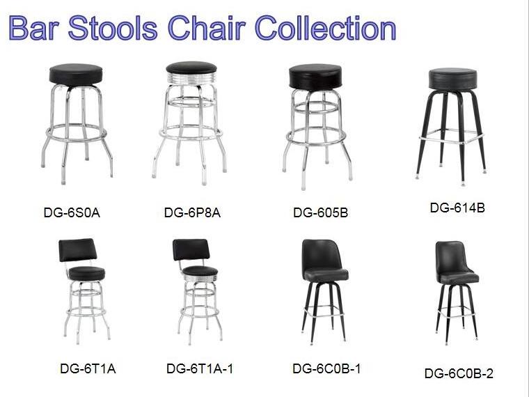 Chrome Restaurant Metal Cushion Swivel Counter Bar Stools Used Commercial  Bar Stools