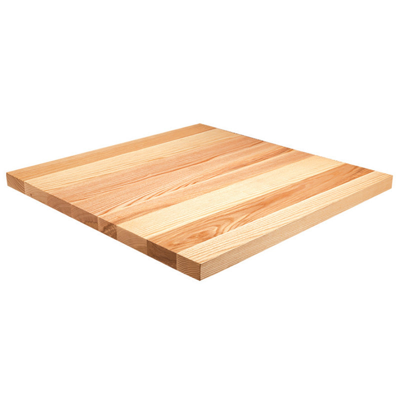 Laminate Table Tops Square Resin Wood Customized Beech Oak Solid Table Top Wholesale Restaurant Home Furniture Dining Table