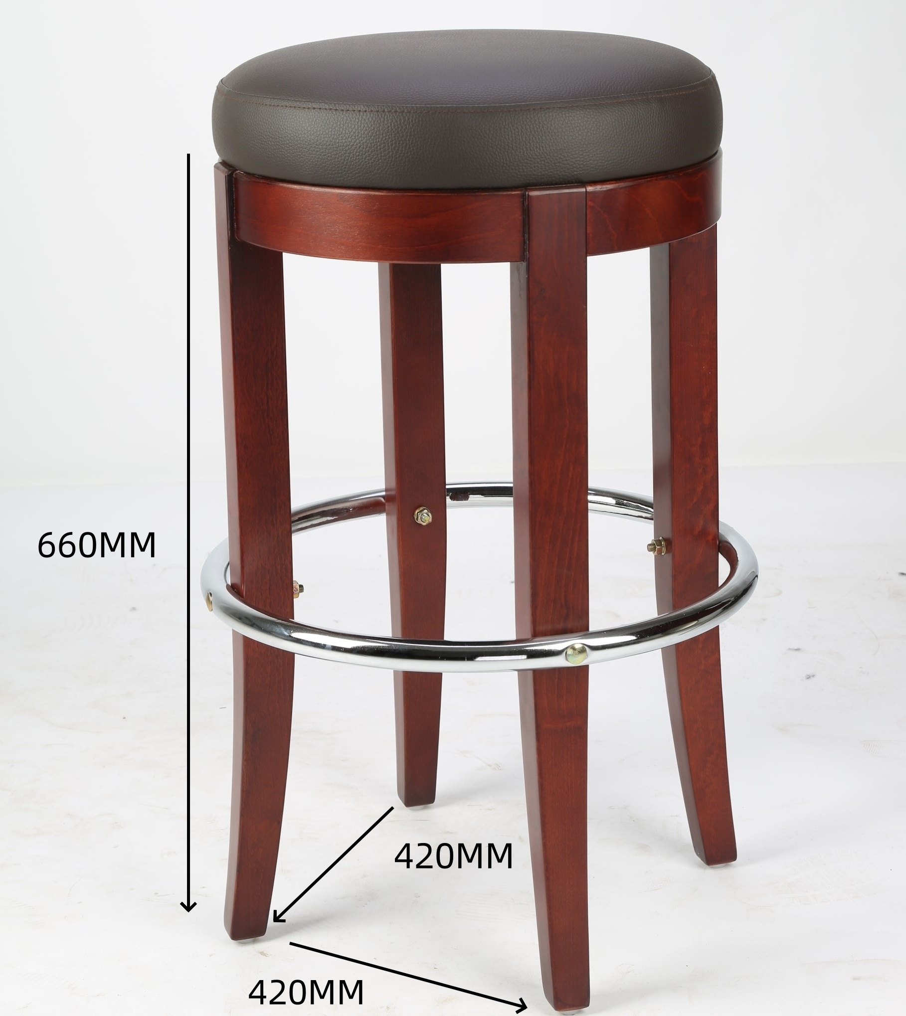 Chrome Restaurant Metal Cushion Swivel Counter Bar Stools Used Commercial  Bar Stools