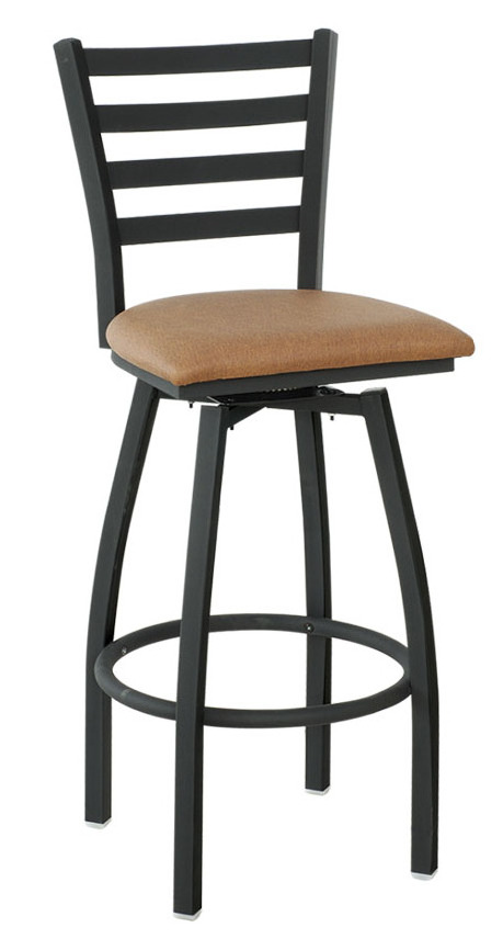 Synthetic Leather Swivel Metal Bar Stool for Club  Restaurant and Bar