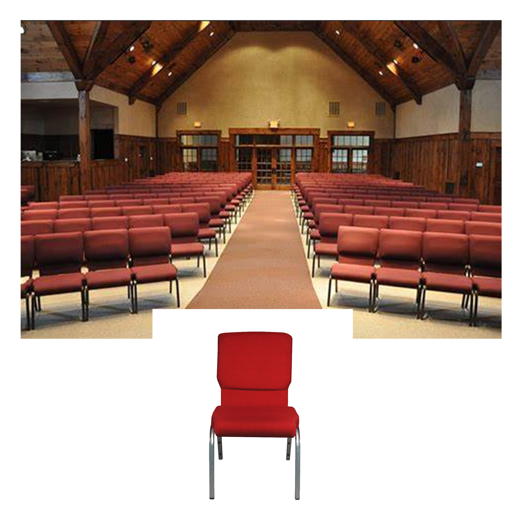 Church Chairs Stackable Auditorium Metal China Fabric Iron Powder Coating Modern Commercial Furniture Monoblock Chair 200 Pcs