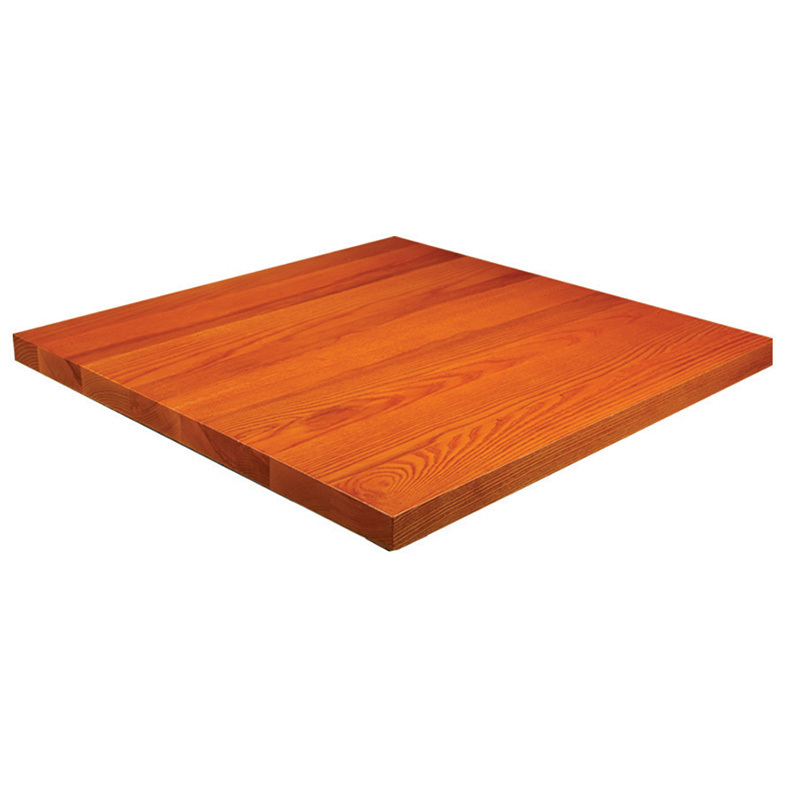 Laminate Table Tops Square Resin Wood Customized Beech Oak Solid Table Top Wholesale Restaurant Home Furniture Dining Table