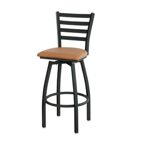 Synthetic Leather Swivel Metal Bar Stool for Club  Restaurant and Bar