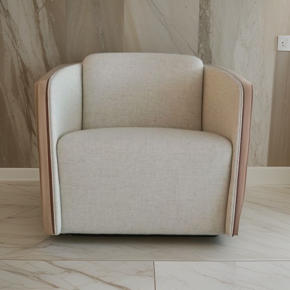 Hotel Furniture Wood and Metal Combination hotel room chair hotel lobby chair Light Luxury Diamond-shaped wire tying process