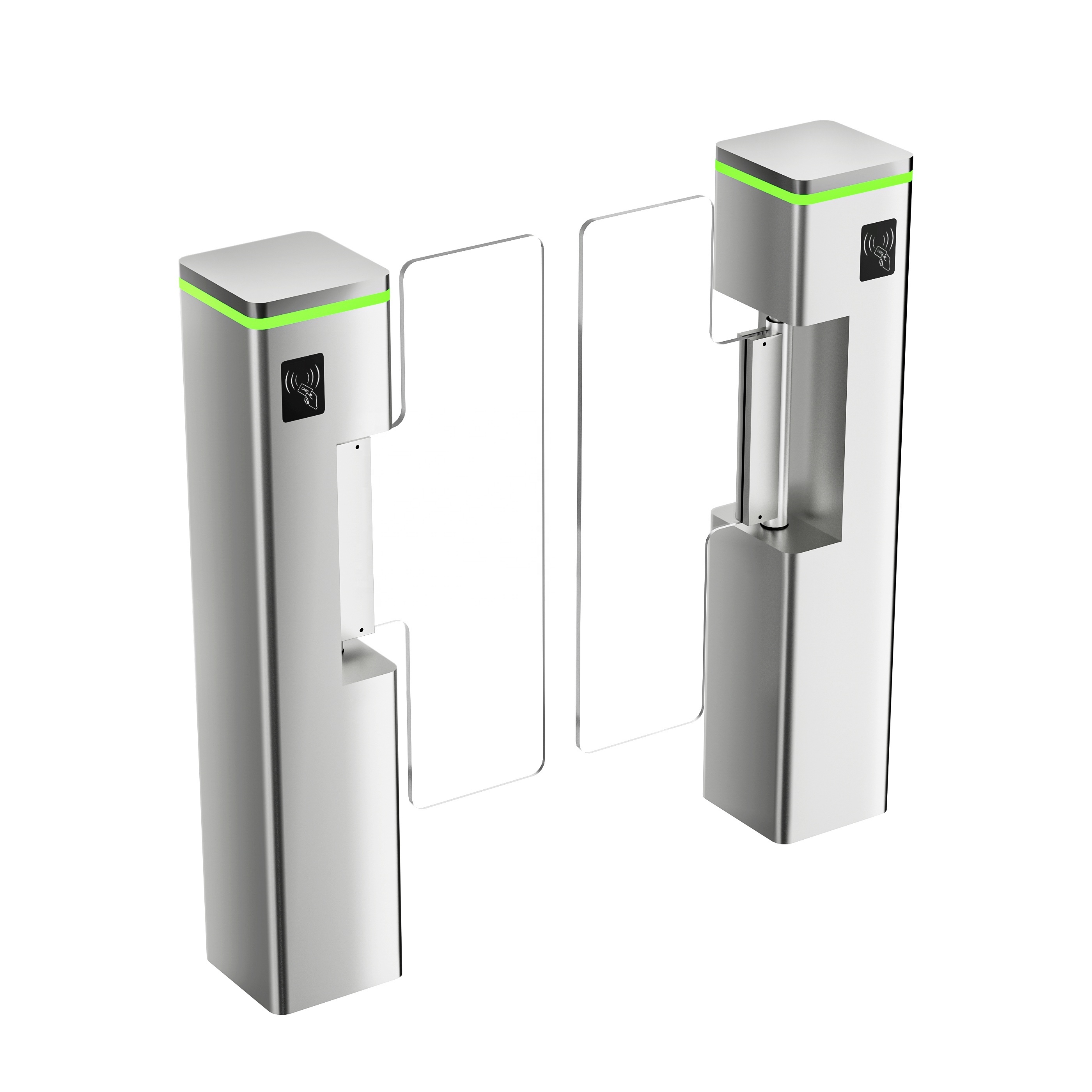 Full Automatic RFID SUS304 Stainless for Supermarket Swing Barrier Turnstile Speed Turnstile Gate