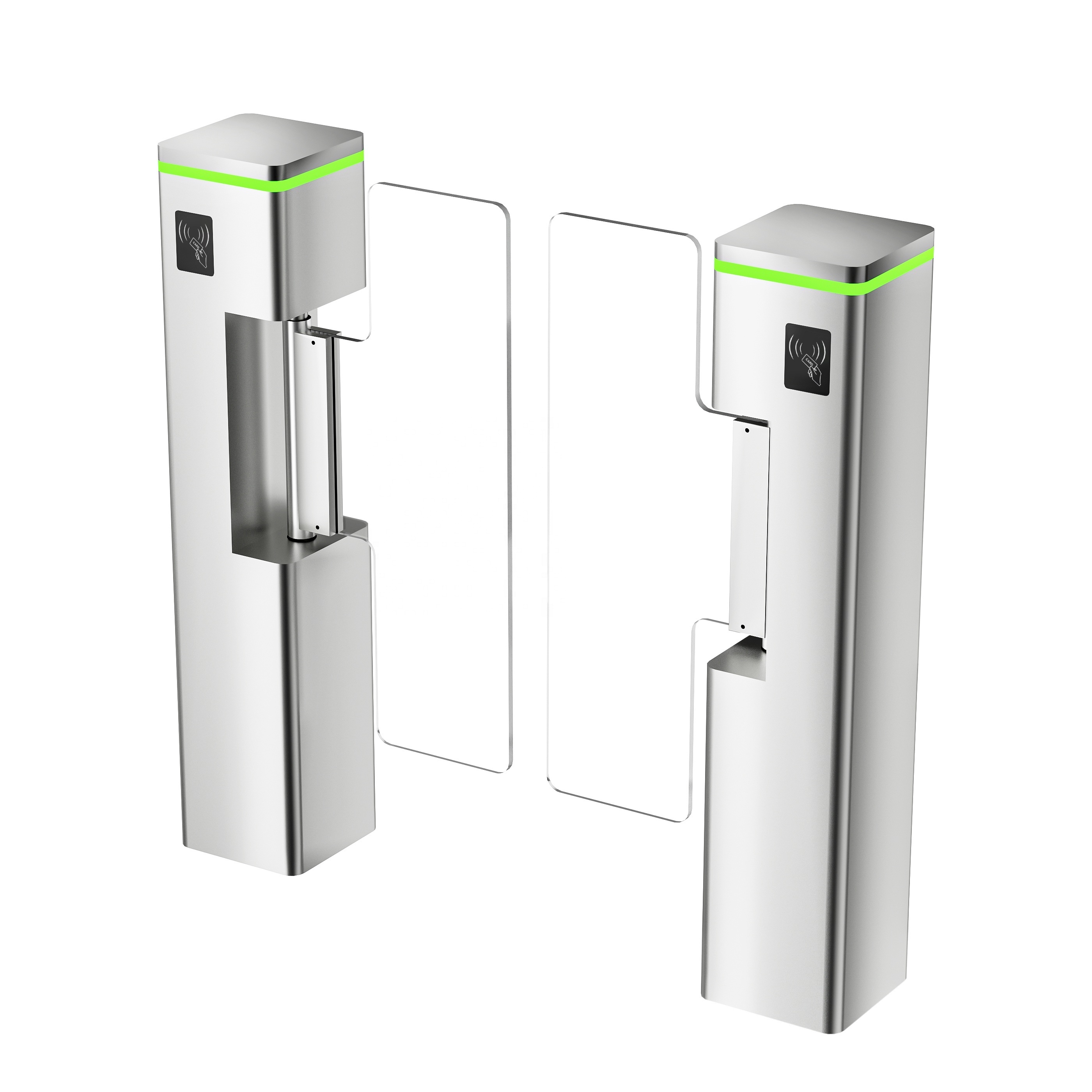 Full Automatic RFID SUS304 Stainless for Supermarket Swing Barrier Turnstile Speed Turnstile Gate