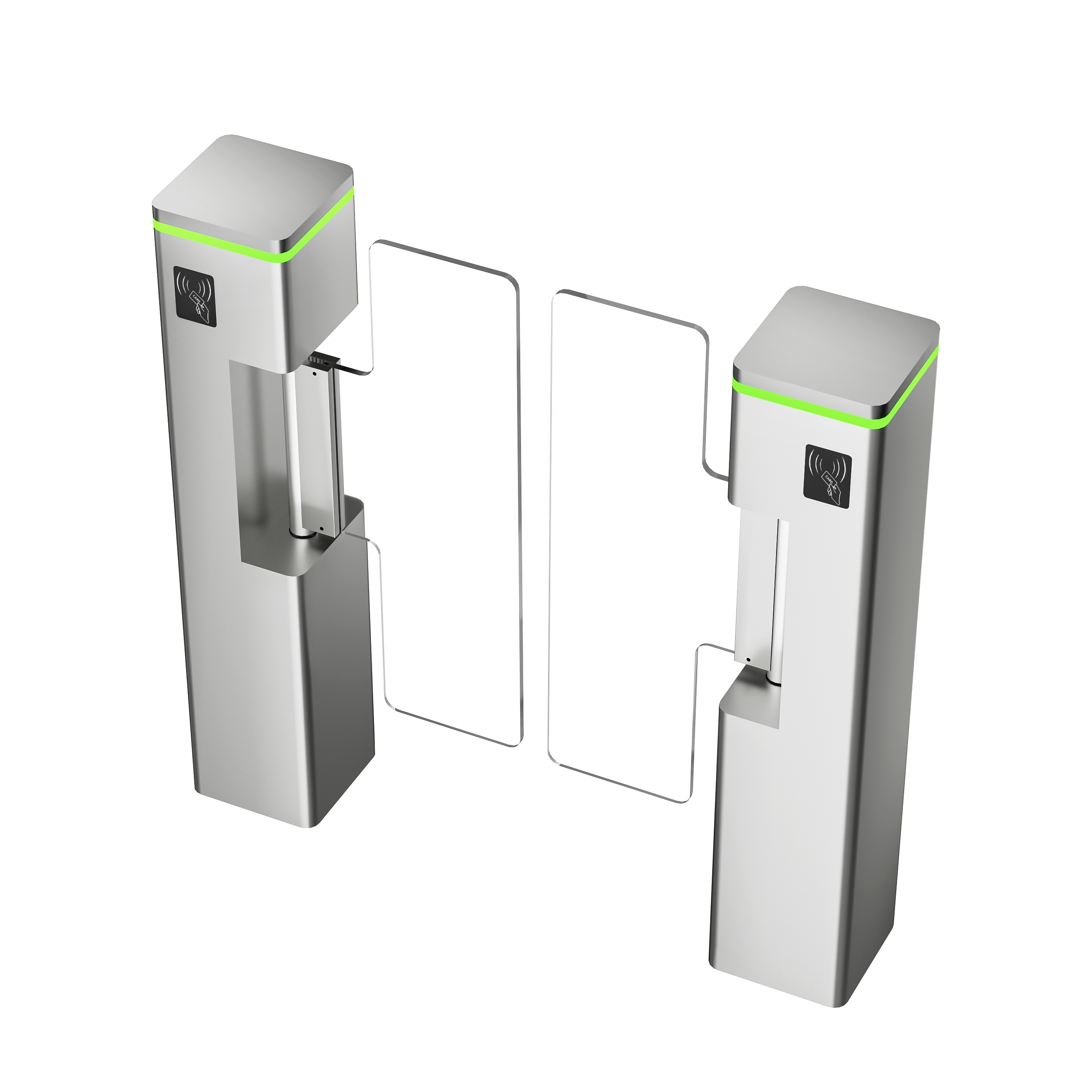 Full Automatic RFID SUS304 Stainless for Supermarket Swing Barrier Turnstile Speed Turnstile Gate