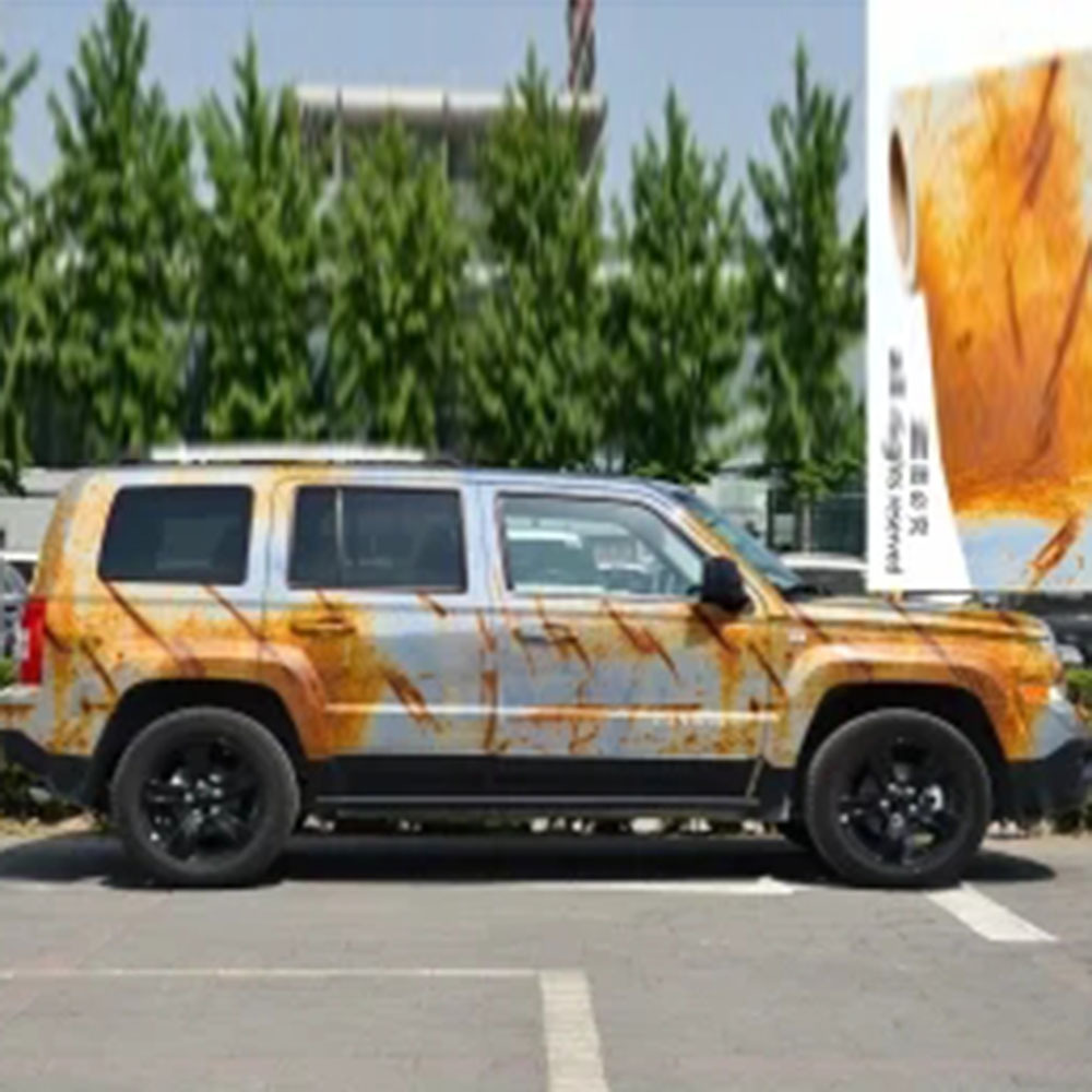 TSAUTOP1.52*30meter rust Self Adhesive Removable sticker bomb car wrap vinyl design