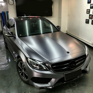 TSAUTOP 1.52*18M Satin Metallic Carbon Grey Matte Auto Decoration Film Vehicle Wrap Car Vinyl Wrap