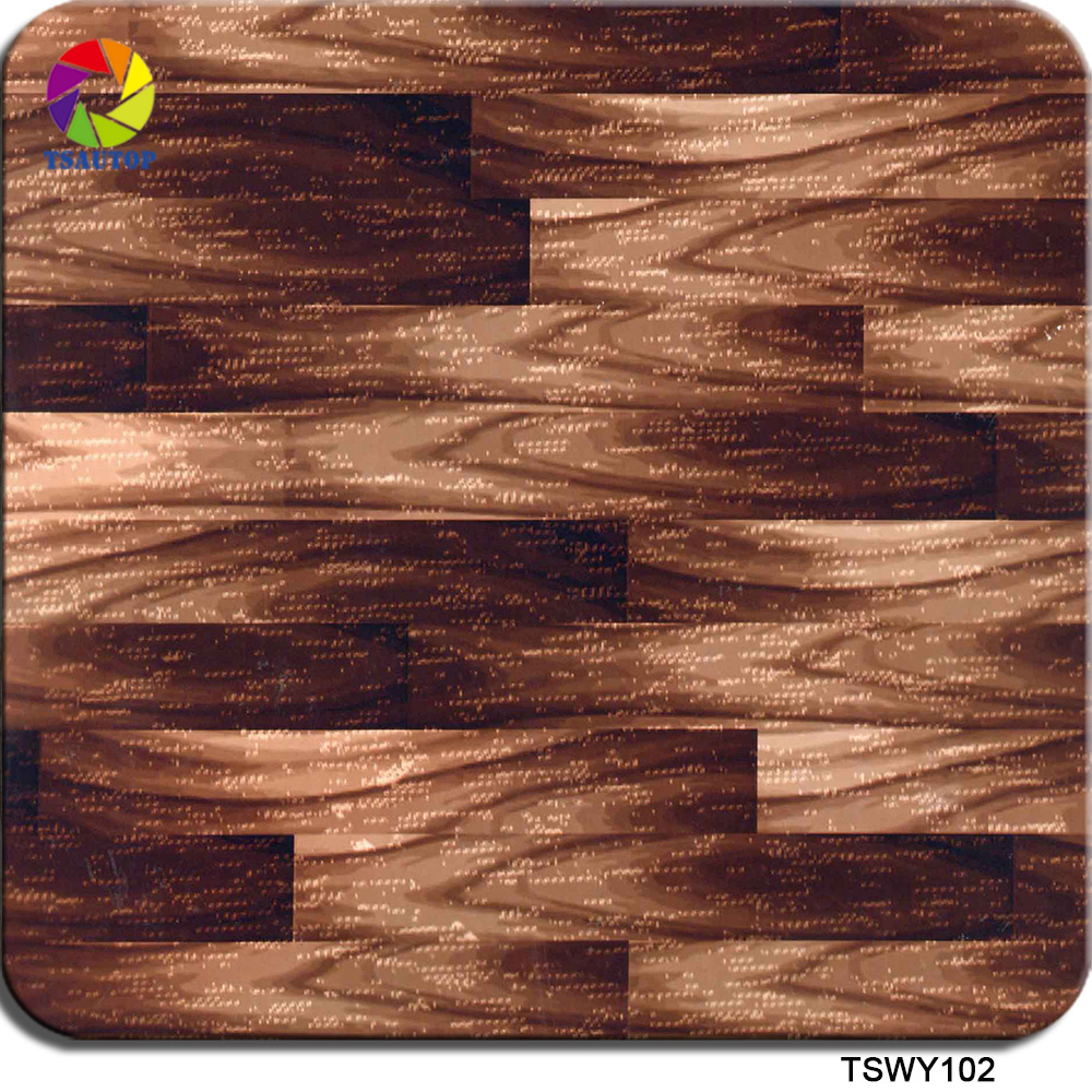 TSAUTOP wood pattern water transfer printing film hydrographic wtp film