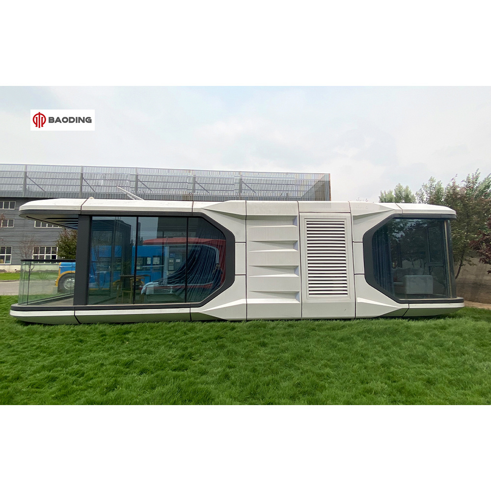 c70 20ft synecview tiny luxury commercial space airship pod eco capsule house 63 square meters container capsule house