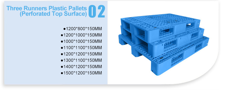 Plastic pallet blow molded double side pallet for Food Baojie