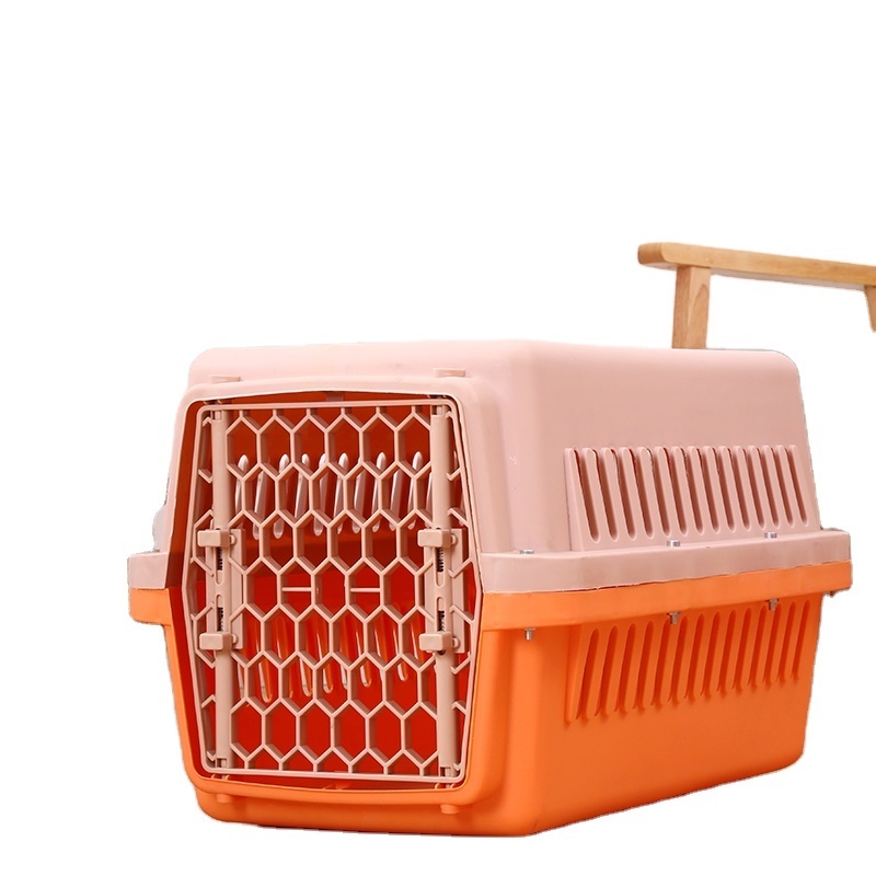 High quality pet travel outdoor pet cat dog plastic house pet cage carrier cover