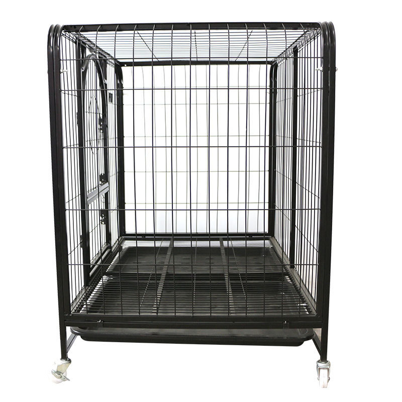 Cage Dogs Wire Metal Kennel Cages with Tray Dog Crate Cage with Wheels