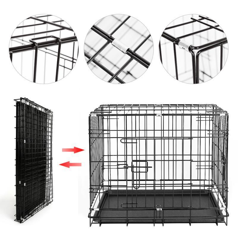 Dog Cages Crates for Large Dog Wire Metal Kennel Cages With Tray Large Dog Cages Crates