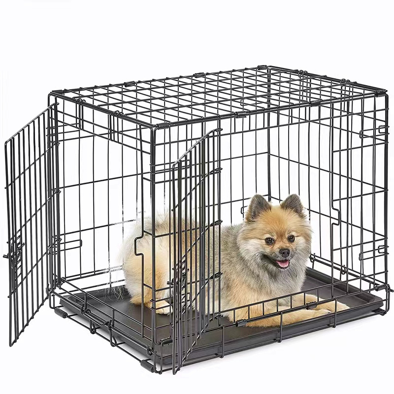 Foldable Collapsible Metal Large Metal Kennels Stackable Dog Cages For Large Dog Wholesale Dog Crate