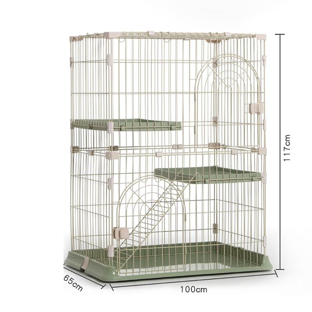 Hot sale pet cat cage collapsible pet wire cages indoor three layers cat kennel for sale