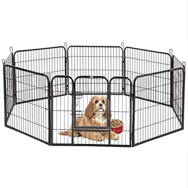 Heavy Duty Pet Playpen Dog Exercise Pen Expandable Pet Crate Foldable Metal Dog Fence