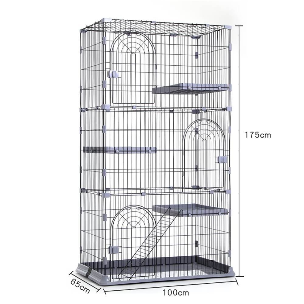 Hot sale pet cat cage collapsible pet wire cages indoor three layers cat kennel for sale