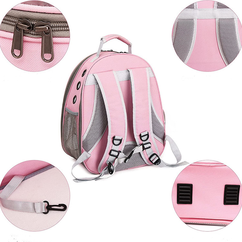 Breathable Pet Carrier Cat Dog Backpack Backpack Oxford Transparent Pet Bag