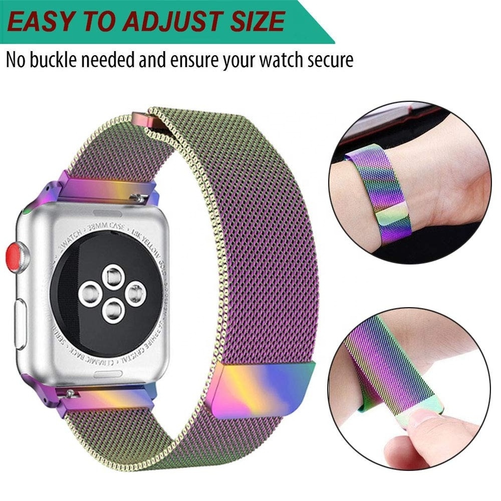 Tschick For Apple Watch Metal Band 7 8 Ult 41 45mm Milanese Loop Stainless Steel Watch Bands for iWatch Strap Series 6 SE 5 4 3