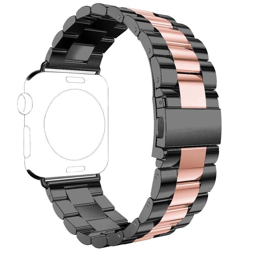 Tschick Stainless Steel Metal Strap Business Replacement Band for Apple Watch Series 1 2 3 4  38mm 40mm 42 mm 44 mm