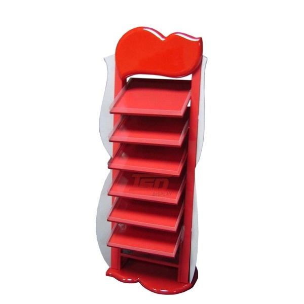 custom retail floor standing metal supermarket sweets and candy display stand shelves rack