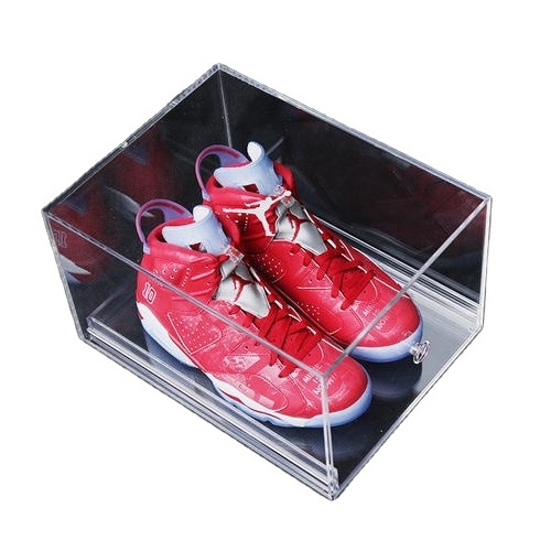 Custom wholesale clear acrylic shoe display case