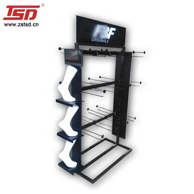 factory supply  baby shop stocking display fixture rack socks display stands,retail store metal socks display rack