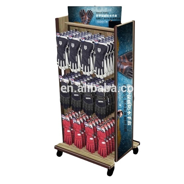 shop promotion pos baseball glof glove display rack,wood baseball glove display stand