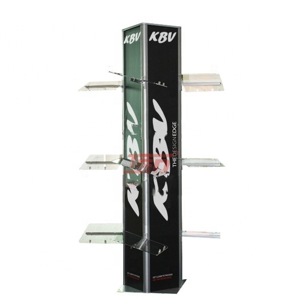 floor standing pos metal football motorcycle helmet display stand,sports shop display stand rack