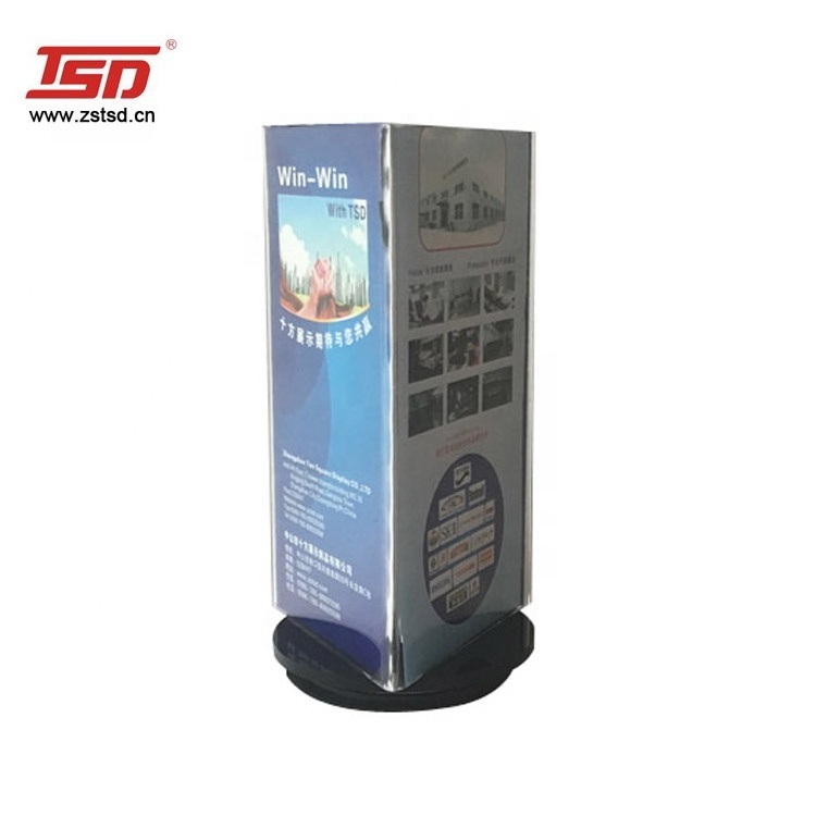 restaurant  rotating acrylic sign holder table menu stand,hotel table tent stand