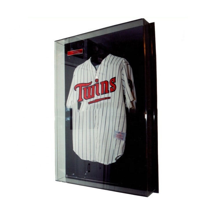 wall mount acrylic holder stand T-shirt display case/clear case acrylic t-shirt display/plexiglass t-shirt display