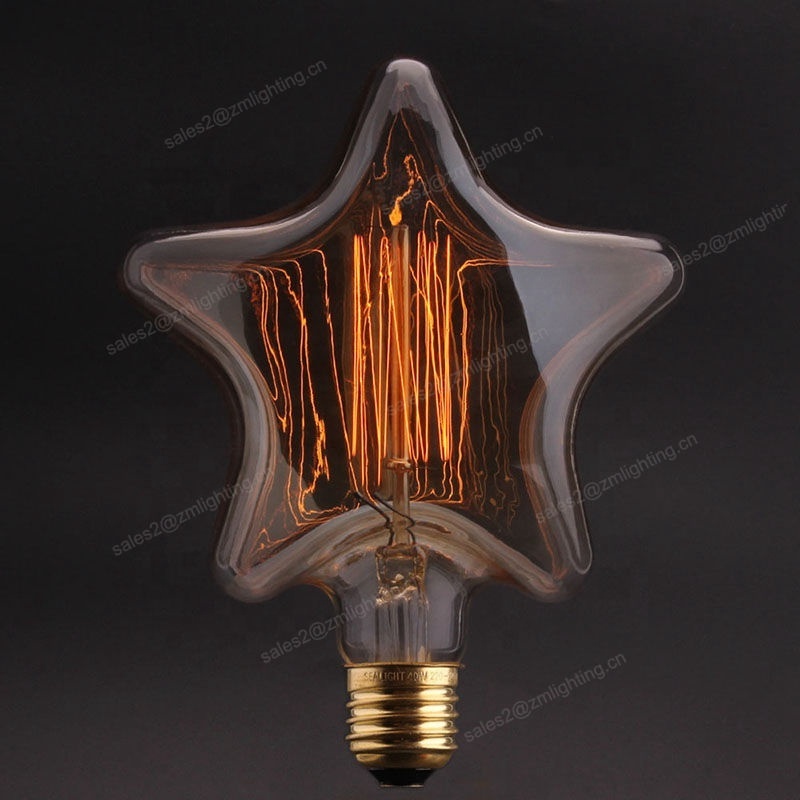 110V-220V Antique Incandescent Filament Lamp ST64 ST58 E26 E27 B22 Retro Decorative Light 25W 40W 60W Vintage Style Edison Bulbs