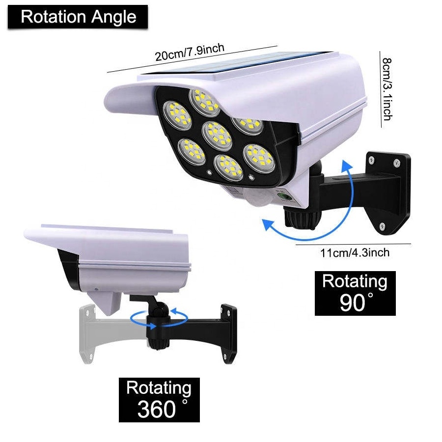 Surveillance Cameras Led Simulation Monitoring Security Lighting Solar Motion Sensor Wall Lamp Outdoor lamps Garden Light