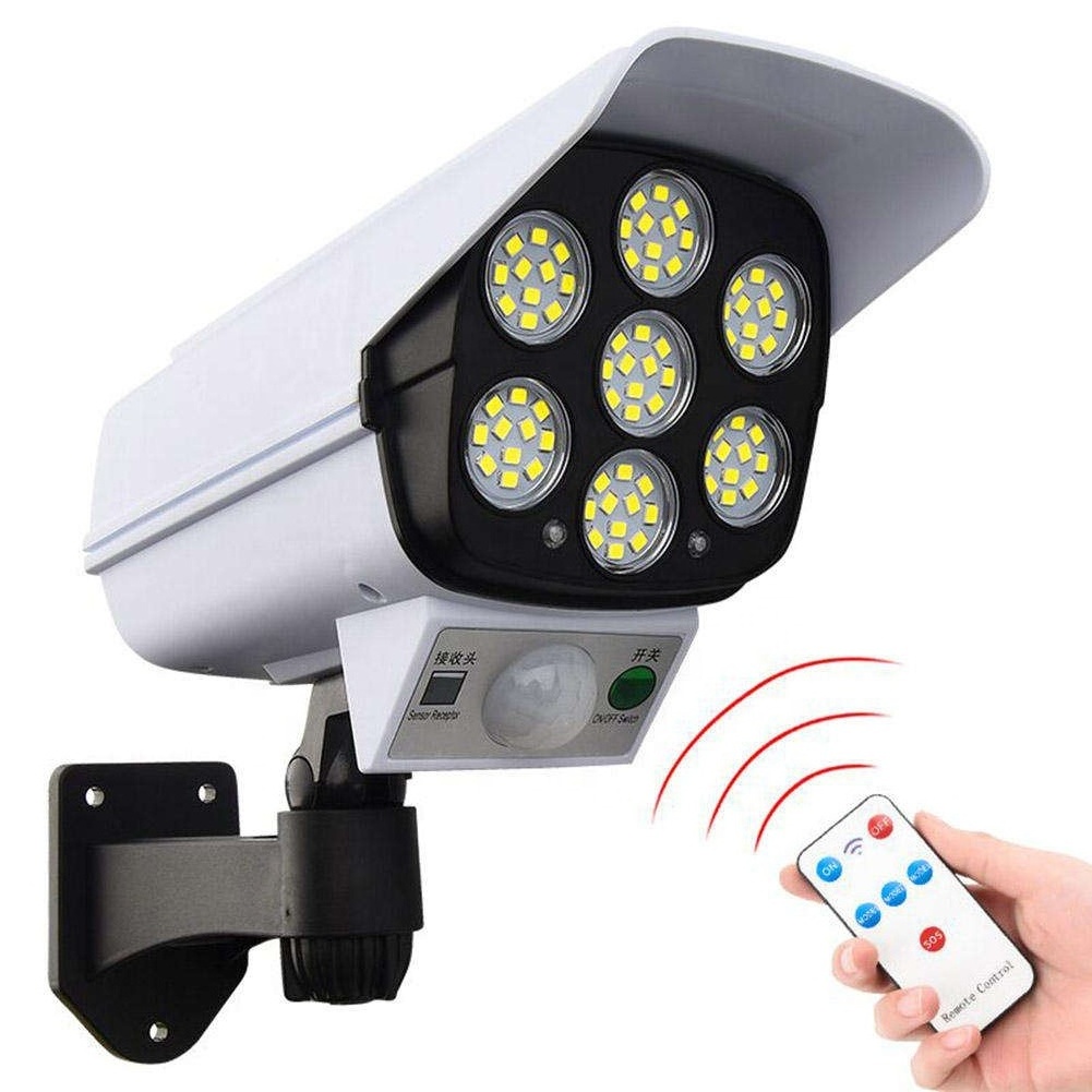 Surveillance Cameras Led Simulation Monitoring Security Lighting Solar Motion Sensor Wall Lamp Outdoor lamps Garden Light