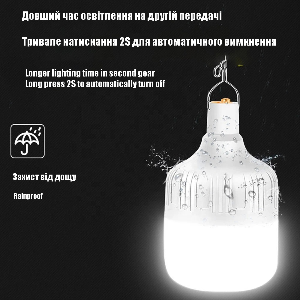 Wholesale Led Camping Charging Lamp Outdoor Portable Rechargeable Emergency Bulb