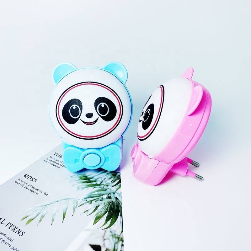 Switch Night Lamp Kids Panda LED Night Light Plug In for Baby Room 110/220V 0.5W Night Light Lamp