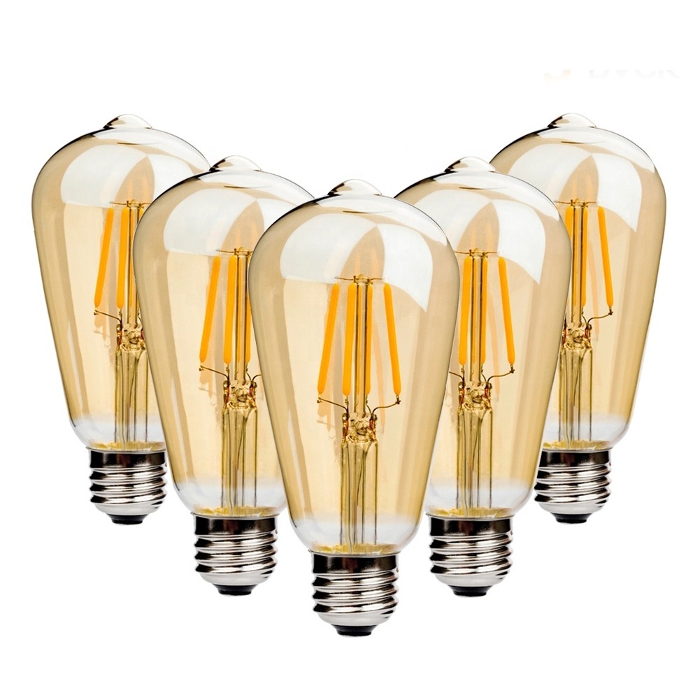 Retro Bulb E27 220V  Light Bulb A60 ST58 ST64 T10 T45 T185 G80 G95 Filament Vintage Ampoule Incandescent Spiral Tungsten Lamp