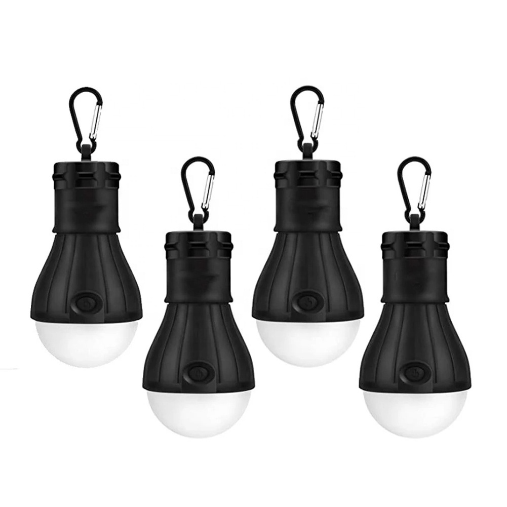 Hot Sale Portable 3 Led Outdoor Emergency Battery Powered Bulb Hanging Tent Lamp