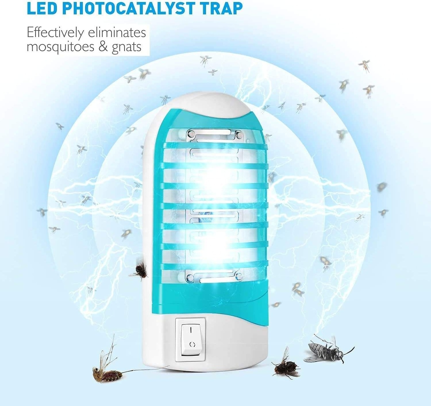 LED Mosquito Killer Lamp 1W 110V 220V Universal Insect Repellent Bug Zapper UV Mini Night Light Mosquitos electric UVA EU Plug