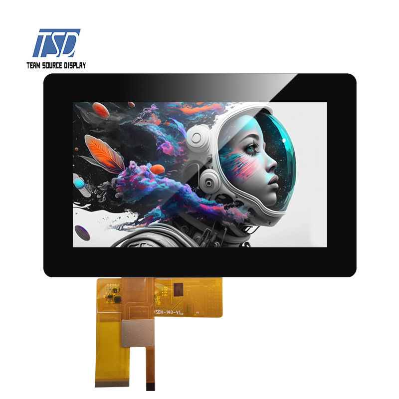 TSD 7 inch 7'' 1024*600 res. lcd display with capacitive touch panel high brightness