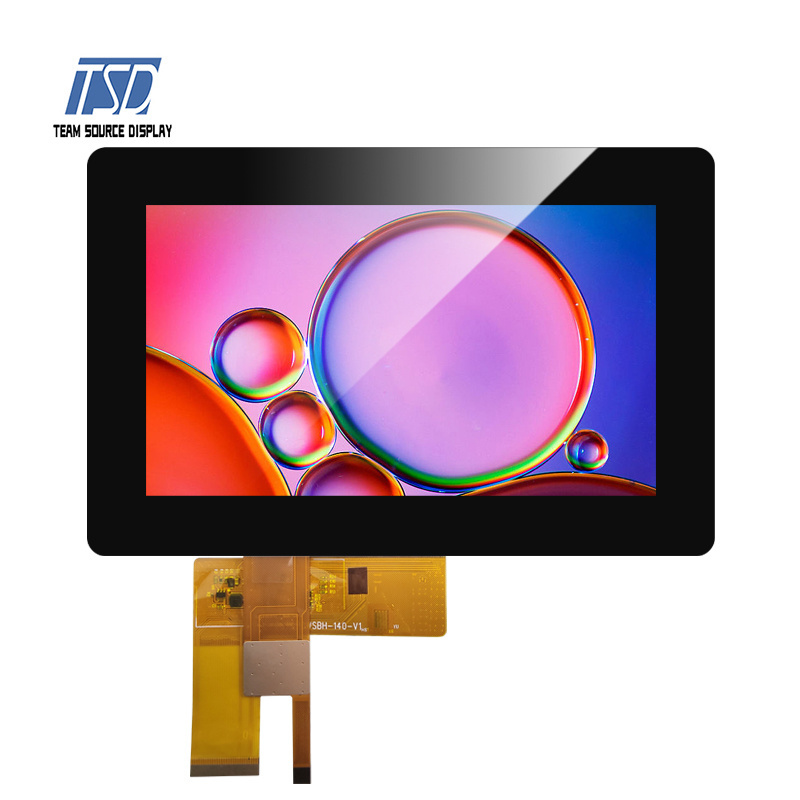 TSD 7 inch 7'' 1024*600 res. lcd display with capacitive touch panel high brightness