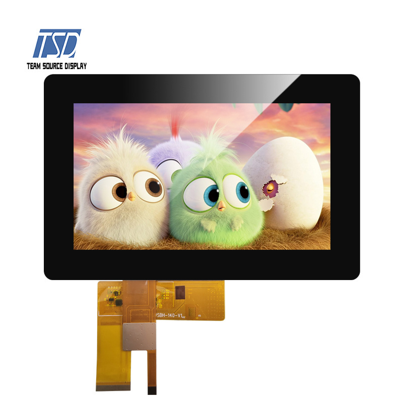 TSD 7 inch 7'' 1024*600 res. lcd display with capacitive touch panel high brightness